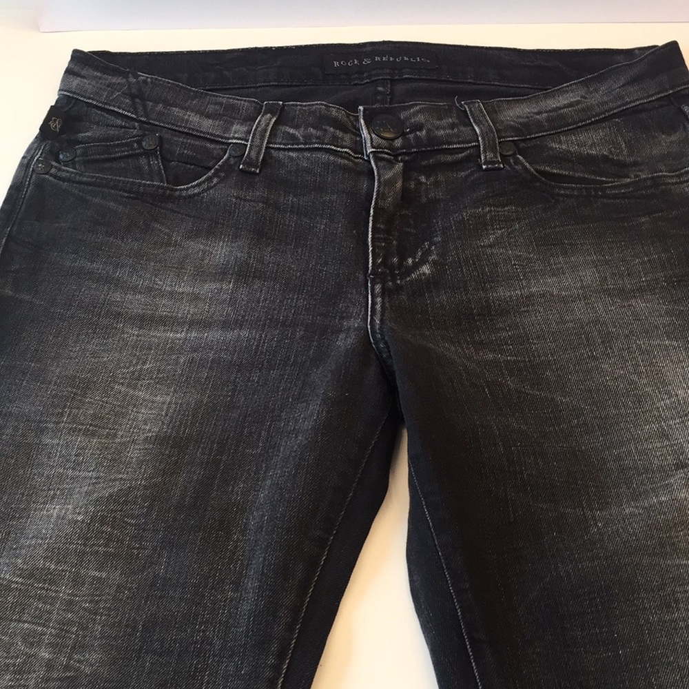 Rock&Republic BlackBerlin stonewashed Jeans size 8 - Picture 3 of 15